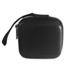 Bolsa de Almacenamiento para Auriculares con Patrón de Lichi Negro Cáscara Dura de Eva Portátil Anti-Presión Anti-Arañazos Caja de Protección para Auriculares Bluetooth y Cable de Datos