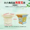 Nuevo Molde de Maceta Hexagonal de Cemento de Bajo Perfil, Modelo de Maceta de Plástico Grueso para Bonsái de Balcón con Patas Altas, Autorellenable