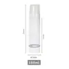 Frasco Mousse Espumante Tipo Pressão com Boca de Rosca 42mm, Frasco Plástico PET com Tampa de Bomba, Frasco Espumante Mousse Portátil 120ml Atacado