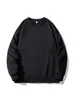 Sudadera simple de color liso nueva de otoño para hombre, top holgado de manga larga de moda, camiseta básica versátil casual, sudadera para hombre