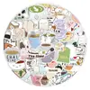 150 piezas de pegatinas de graffiti de dibujos animados del mundo del café café té té transfronterizo decorativas para coche al por mayor