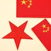 Bandeira bordada em computador autoproduzida estrela de cinco pontas adesivos de tecido roupas bolsas acessórios para casa acessórios diy atacado