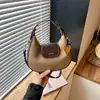 Bolso de luna de moda para mujer, bolso cruzado versátil vintage, bolso de mano ligero de nicho para ir al trabajo y uso diario