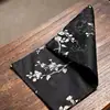 Esterilla de Té Estilo Chino con un Diseño de Lujo Ligero con Rosa y Begonia de Brocado Chino, Bandera de Té, Posavasos, Esterilla Aislante de Calor, Esterilla para Ceremonia de Té, Mantel para Mesa de Té
