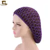 Red Trenzada de Ganchillo Hecha a Mano para Mujer, Bolsillo de Malla, Sombrero para el Cabello de Placa de Malla, Gorro de Noche, Lazo Retro, Estilo Retro