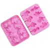 Molde de Silicona para Paletas de Dinosaurio de 8 Piezas (Sin Palo) Paleta para Niños de Grado Alimenticio Resistente a Altas Temperaturas para Hornear DIY
