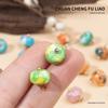 Estilo Chino Nuevo Chino Cuentas de Jade Natural Colorido Camisa Cheongsam Dinastía Han Traje Tang Traje Zen Cárdigan de Hilo Nube Fragante Hebilla Decorativa