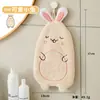 Celebridad de Internet Colgando Toalla de Mano para Manos Mujeres Polar de Coral Hogar Lindo Absorbente de Agua Secado Rápido Dibujos Animados Engrosado Limpiador de Manos Toalla Trapo