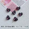 Color dopamina aleación pintura gota aceite cartas de amor cuentas sueltas diy doble cara forma de corazón accesorios de joyería con cuentas