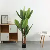 Árvore de simulação planta bonsai planta em vaso shopping center escritório sala de estar decoração flor flor artificial planta verde banana de viajante atacado