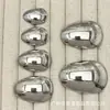 Botones metálicos únicos en forma de lágrima para trajes, abrigos de punto de lana, botones decorativos simples y versátiles cosidos a mano