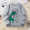 Camiseta Littlebitty Boys Outono e Inverno 25 Novos Tops Estampados Fofos de Desenho Animado Roupa Infantil de Manga Comprida Roupa Infantil Atacado