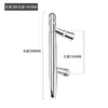 Manija de Puerta de Ducha Manija de Puerta de Baño Acero Inoxidable 304 Manija de Puerta Corredera de Inodoro Manija de Puerta de Vidrio Espaciado de Agujeros 145 mm