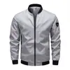 Nova jaqueta casual de comércio exterior transfronteiriça fábrica masculina da Amazon direto primavera e outono casual de cor sólida homens jaqueta masculina