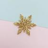 Decoración navideña transfronteriza, accesorios para el cabello con copos de nieve, horquillas, material dorado, polvo de copo de nieve, accesorios de decoración de joyas, punto