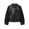 Exportación Transfronteriza Ropa de Mujer Otoño 2025 Europea y Americana Cuello Alto Cremallera Decorativa Chaqueta de PU Chaqueta de Béisbol para Mujer L420671