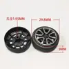 Rodas de borracha de 30mm acessórios para carrinho de brinquedo para meninos e crianças fazerem ciência e educação DIY rodas de borracha dura
