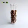 Botella de plástico transparente de 650 ml frasco para envolver regalos frasco sellado grado alimenticio para mascotas frasco de plástico para frutos secos caja de plástico redonda