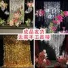 Adereços de Casamento: Cordões de Lantejoulas Dourados e Prateados, Cordões de Pérolas Redondas, Cortinas Penduradas para Painel de Casamento, Decorações de Teto