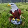 Escultura de Pájaro Águila de Simulación Decoraciones para Patio Exterior Jardín Adornos de Animales para Vestíbulo de Oficina Modelo de Águila