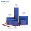 Joyero de lino de estilo antiguo, caja de embalaje para pulseras de cuentas Wenwan, caja para anillo con colgante de jade, disponible en stock