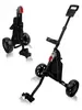 Carro Plegable de Dos Ruedas para Golf, Carrito de Bolsa de Golf de Aleación de Aluminio, Carrito de Mano para Golf con Bolsa de Hielo y Freno de Pie