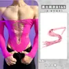 Lencería Sexy Loubey con Pedrería Strapless Uniforme Sexy Body de Malla Hueca Atractivo Tentación Talla Grande