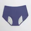 Explosiones de comercio exterior pantalones fisiológicos a prueba de fugas delanteros y traseros período menstrual toalla menstrual pantalones sanitarios transpirables cintura alta talla grande ropa interior mujer