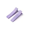 Pinza para el Cabello de Cinta de 3.5/4.7cm Cobertura Total Color Caramelo Pinza de Pato de Doble Punta Pasador Hecho a Mano DIY Accesorio para el Cabello Pinza Base Venta al por Mayor