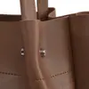 Bolso Tote de Gran Capacidad para Mujer con Neceser a Juego, Bolso de Hombro Impermeable de Piel Sintética para el Trabajo y Viajes