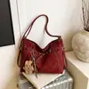 Bolso de Hombro Casual Retro de Moda Otoño e Invierno Nuevo Bolso Cruzado 2025 Bolso Grande de Capacidad para Mujer de Moda
