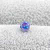 Suporte para Tigela Redonda de Liga de Titânio F136 Brincos em Degradê Corte Rosa Titânio G23 Rosca Interna Zircônia Piercing para Lábio Unha Joias