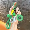 Chaveiro de halter transfronteiriço série esportes e fitness pingente de chave de silicone dopamina acessórios atacado de comércio exterior