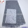 Bordados de miçangas tubulares, lantejoulas, bordado em rede, renda fina tingida em rede, acessórios para vestido, banquete, roupa de noite, tecido de renda