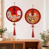 Cinco Bendiciones Dios de la Riqueza Pintura con Pegatinas de Diamantes DIY Regalo de Festival de Primavera Kit de Materiales de Nudo Chino Pintura Decorativa Hecha a Mano para Vestíbulo Sala de Estar