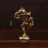Macaco Rei de Latão Sun Wukong Rei Macaco Escultura de Cobre Artesanato Decoração Artesanato de Cobre Ornamentos de Latão Artesanato de Cobre