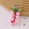 Nova Cadeia Pendente de Cacho de Uva Colorido Sólido Acessórios de Decoração de Mochila Chaveiro Pequeno Pingente Presente Venda por Atacado