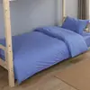 Juego de Algodón de Tres Piezas para Dormitorio Estudiantil Individual, Sábanas para Litera de Estudiantes Universitarios Varones, Funda de Edredón, Juego de Ropa de Cama