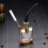 Creative Hengda Hd-808 Olla Plana en Forma de Diamante de Doble Propósito con Pipa de Agua de Paja Larga Hookah Filtro Hookah Bolsa