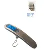 Balança eletrônica doméstica portátil 50kg mini balança de bagagem de aço inoxidável balança portátil portátil expressa balança para comprar legumes e pesca