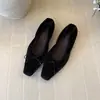 Zapatos retro de terciopelo para aumentar la altura tipo rollo de huevo, 2026 elegantes y modernos, nuevos para otoño, versátiles, elegantes, bailarinas.