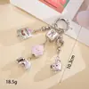 Colgante de bolso de gato globo dulce y genial Y2K, moda nicho llavero de taza de café en grano accesorio pequeño