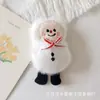 Accesorios de decoración de felpa navideña Dibujos animados navideños Reno completo Árbol de Navidad Muñeco de muñeco de nieve Papá Noel Accesorios