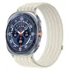 Adequado para Samsung Galaxy Watch Ultra 2/1, pulseira trançada respirável tipo nuvem, pulseira de relógio com laço de nylon