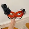 Sombreros de Halloween transfronterizos: Diadema de felpa de fantasma de calabaza, diseño versátil de nicho, disfraz de cosplay, accesorio para el cabello peculiar para mujeres