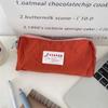34223 Estojo de Lápis Macaron de Alto Valor Novo Estilo Ins Portátil Bolsa de Armazenamento de Grande Capacidade Bolsa Simples para Material Escolar