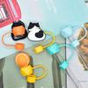 Nuevo tapón antipolvo de pajita color caramelo accesorios para pajita DIY funda para pajita tapa para pajita de PVC al por mayor
