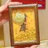 Adorno de Tesoro Dorado, Oro Puro 999, Lingote Atractor de Riqueza, Soporte de Exhibición de Fortuna para Oficina Sala de Estar, Año del Caballo, Hazte Rico Inmediatamente