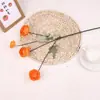 Rosa Chá 4 Cabeças Botão de Chá Flor Artificial Alta Qualidade Decoração de Casa Cenário de Casamento Adereço de Fotografia Flor Falsa