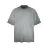 Camiseta Vintage Lavada Pesada de Manga Corta de Verano Jiayiku para Hombre, Nueva Camiseta de Moda Retro Americana de Corte Holgado